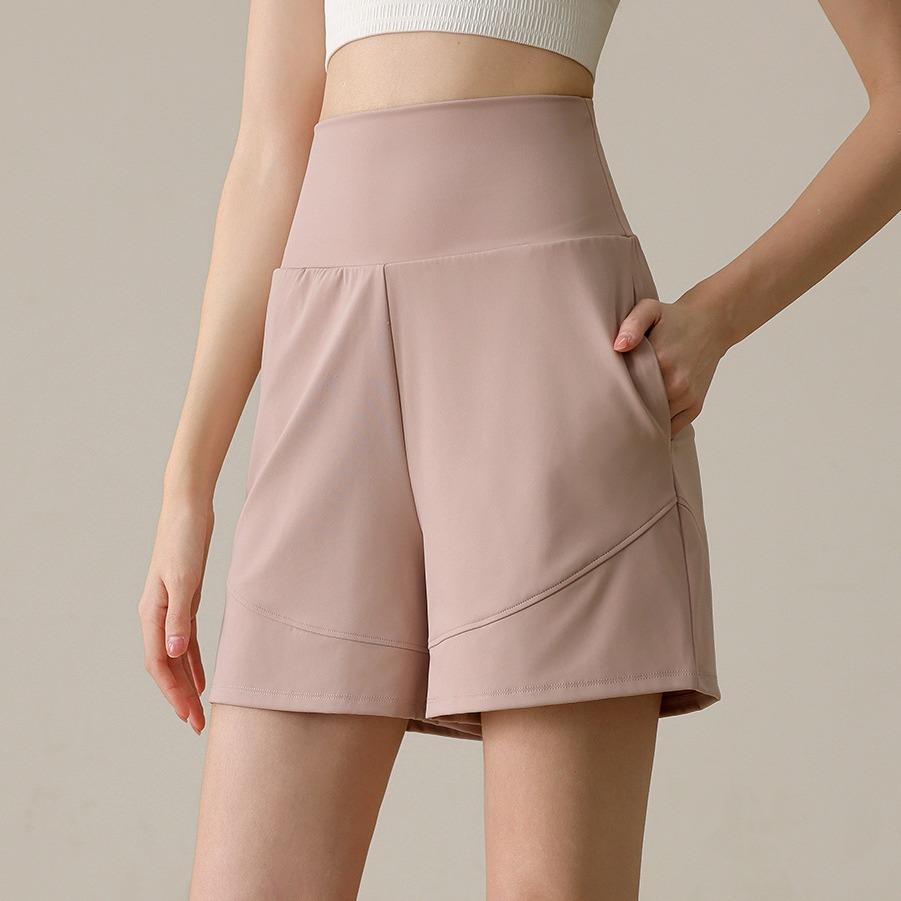 锦纶运动五分裤女 宽松显瘦休闲健身训练裤跑步瑜伽中裤骑行裤夏