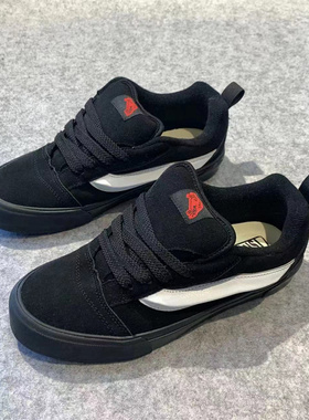 黑武士男女鞋美式街头酷酷滑板鞋knuskool情侣百搭复古胖胖面包鞋