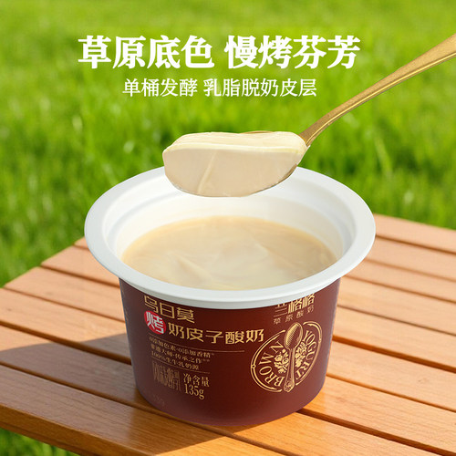 兰格格乌日莫烤奶皮子酸奶酸牛奶