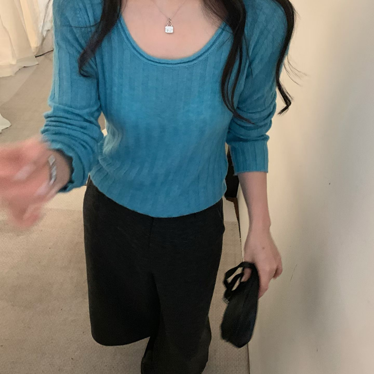 mpling.饺子家-闲基础打底套头保暖毛衣（含10.4羊驼毛）006-2491