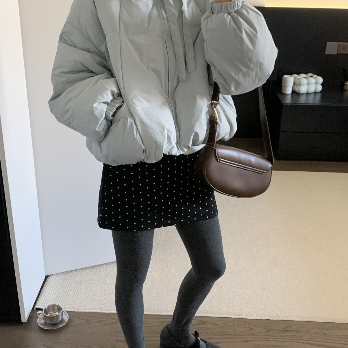 CHERRY樱桃家 STUDIO-韩系蝴蝶结花瓣款保暖羽绒服外套63302