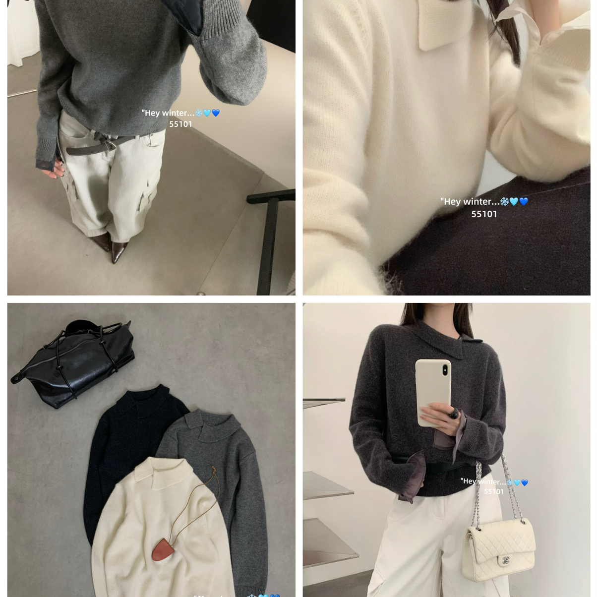 GAR-领清新简约软糯洋气百搭套头保暖毛衣（含46.2绵羊毛）Q55101