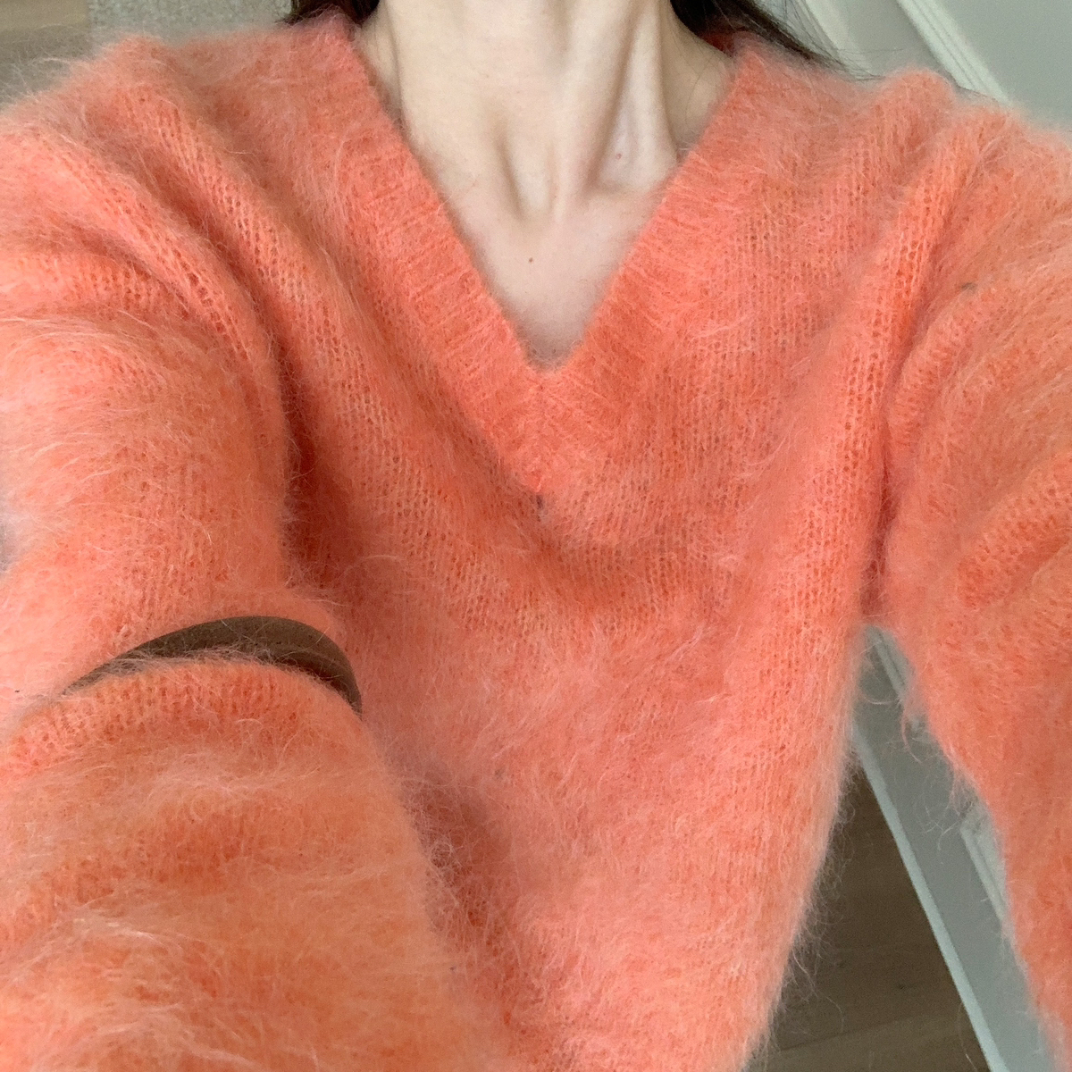 妮Bonnet-马海毛套头保暖毛衣（含50羊毛）(23马海毛)N201-25077