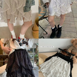 26620 只卖半身裙 TITI 体A裙设计感百搭减龄显瘦蕾丝拼接半身裙