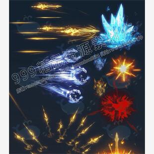 剑阵冰阵剑气技能特效20组 序列帧传奇 美术图片设计素材