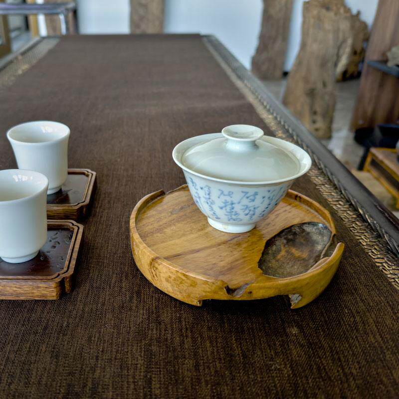 莫山堂3-12手工创意枯木壶承干泡台茶盘茶台功夫茶具公道杯垫子