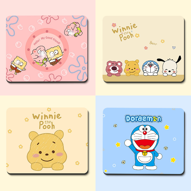 鼠标垫子女生超大护手腕卡通电脑桌垫办公书桌垫子ins风支持定制