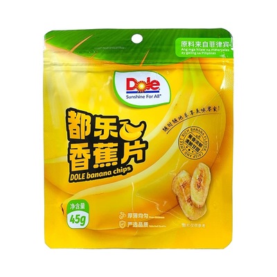 特价 Dole都乐香蕉片45g网红休闲即食果干脆片办公室追剧小零食