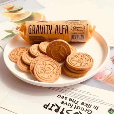 进口爱比可小甜甜引力饼干100g焦糖味休闲年货零食品临期清仓特价