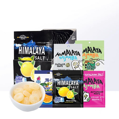 大马碧富牌马来西亚海盐咸柠檬薄荷糖润喉糖清新口气himalaya糖果