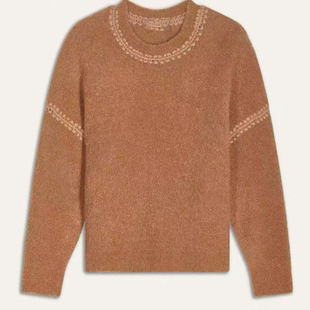 复古上衣棕色针织上衣MY2599 12月6日13点开卖