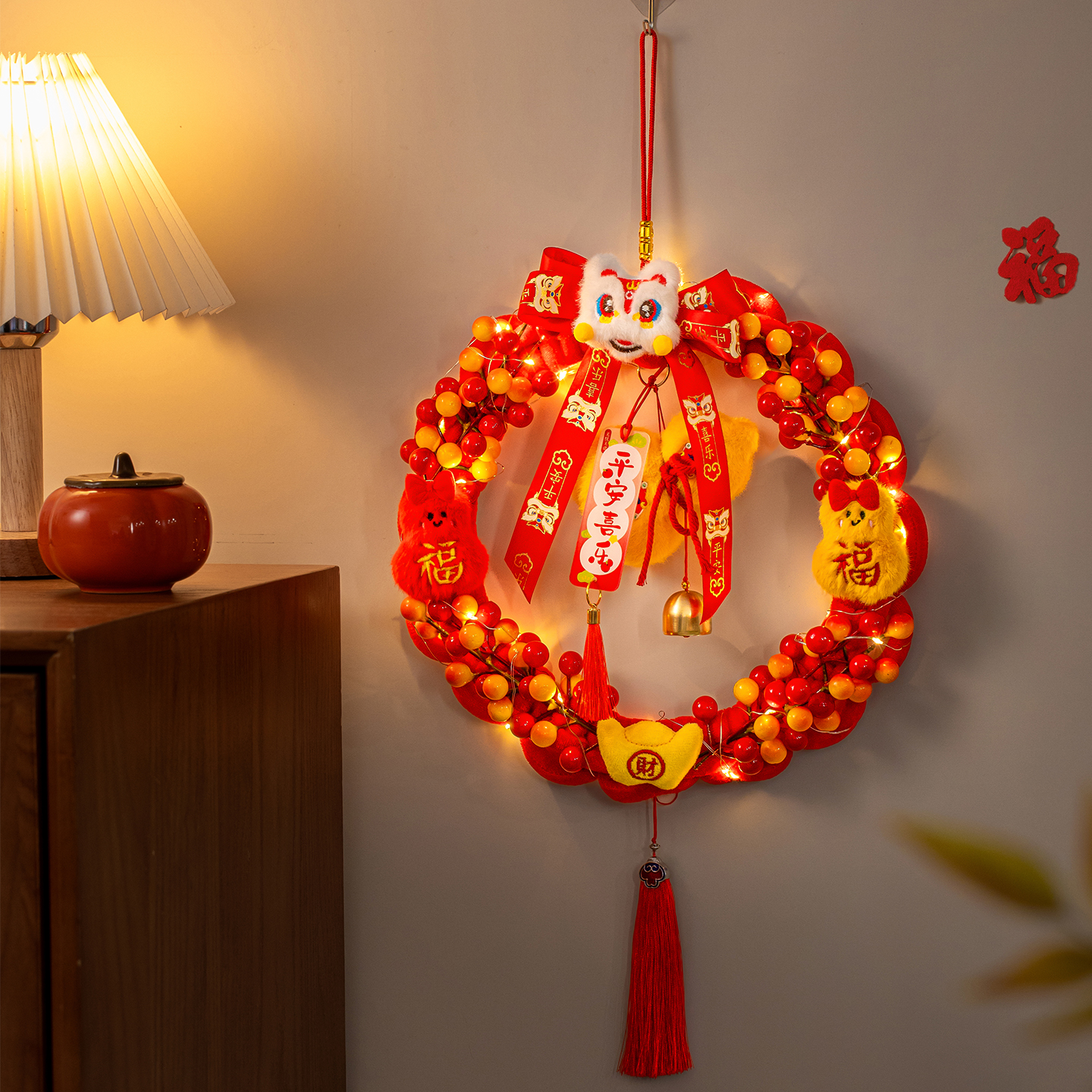 灯笼2026新款马年新年装饰门挂