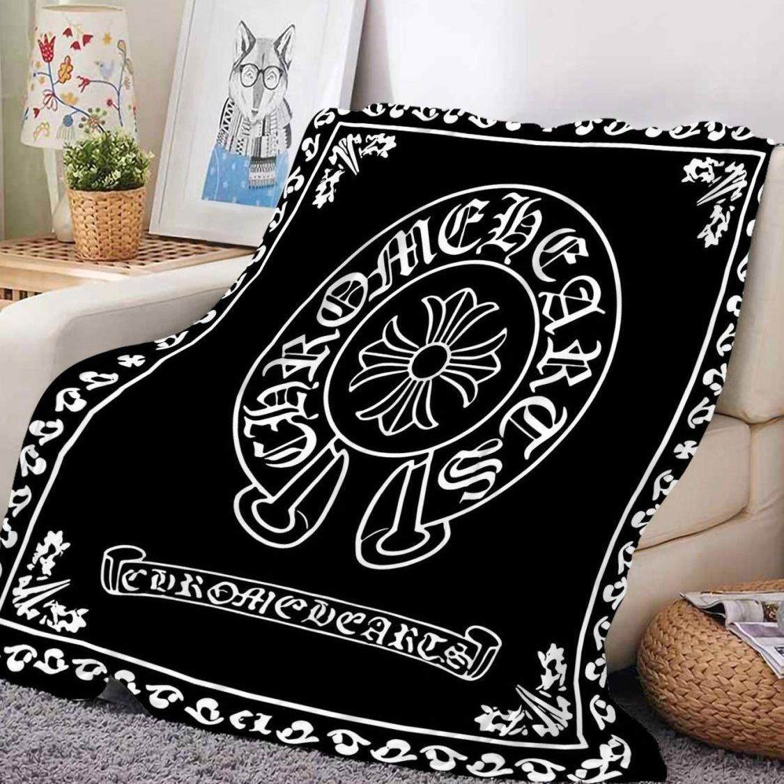 法兰绒毛毯午休午睡空调毯沙发床用沙滩露营毯子复古个性潮流盖毯