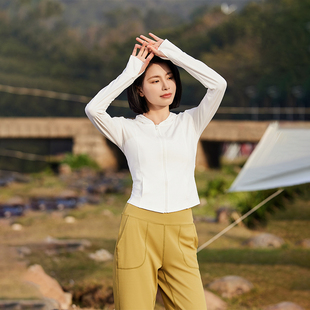 户外运动骑行健身0325e 凉感显瘦防晒衫 修身 收腰防晒衣女冰丝薄款