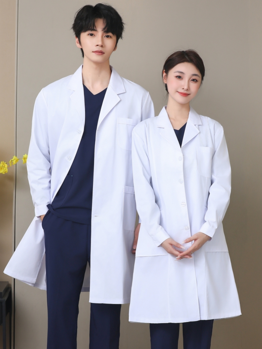 高端白大褂长袖短袖女男春医生服口腔医师实验服医学生护士工作服