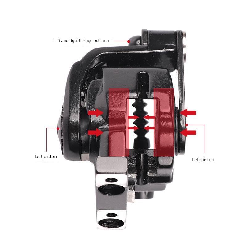 NUTT双边机械拉线碟刹夹器平装式公路夹器 双边制动 公路手变刹车