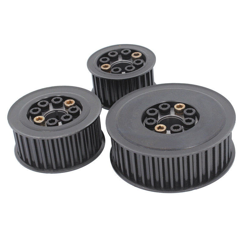 胀紧套同步轮8M-24/25/30/40齿免键钢30带现货涨紧套同步带轮