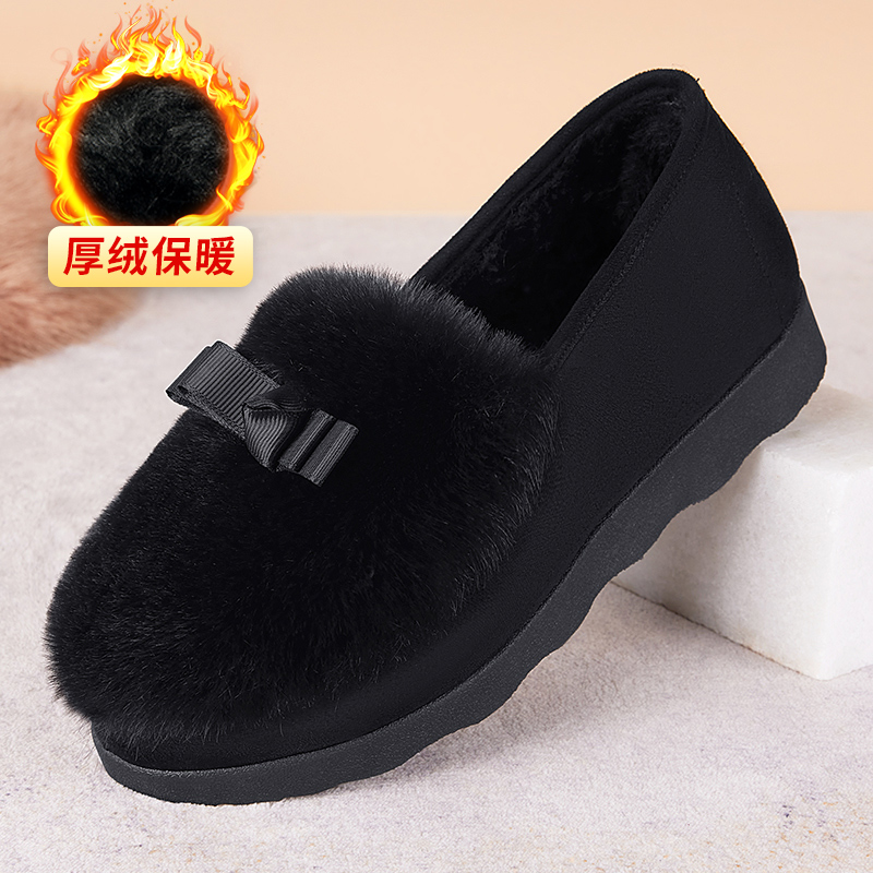 毛毛鞋老北京布鞋舒适加绒加厚