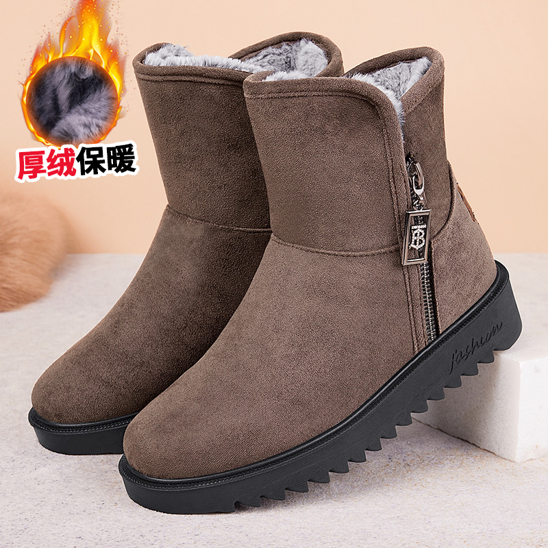 老北京棉鞋22年新款舒适加绒加厚