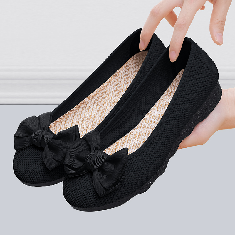 室内防滑工作鞋女黑色