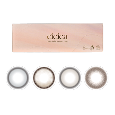 【试用装2片装】cicica超薄美瞳彩色隐形眼镜渐变色款日抛