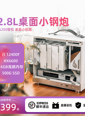 闪鳞G200显卡主机便携提手miniITX桌面台式机小钢炮电脑
