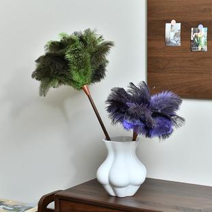 掸尘迎新鸡毛掸子家用鸵鸟毛除尘掸扫灰静电掸子清洁工具扫灰神器