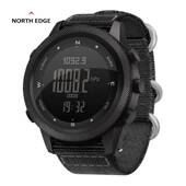 NORTH EDGE户外运动手表男多功能防水夜光指南针登山电子表双显式