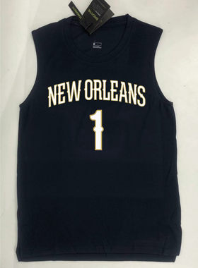 鹈鹕队球衣美式背心锡安英格拉姆