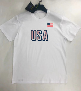 2024巴黎奥 运USA美国男篮正赛球员出场服美式无袖速干篮球运动服