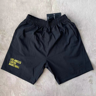 湖人勇士快船23款美式三分不过膝速干篮球训练短裤 可定制