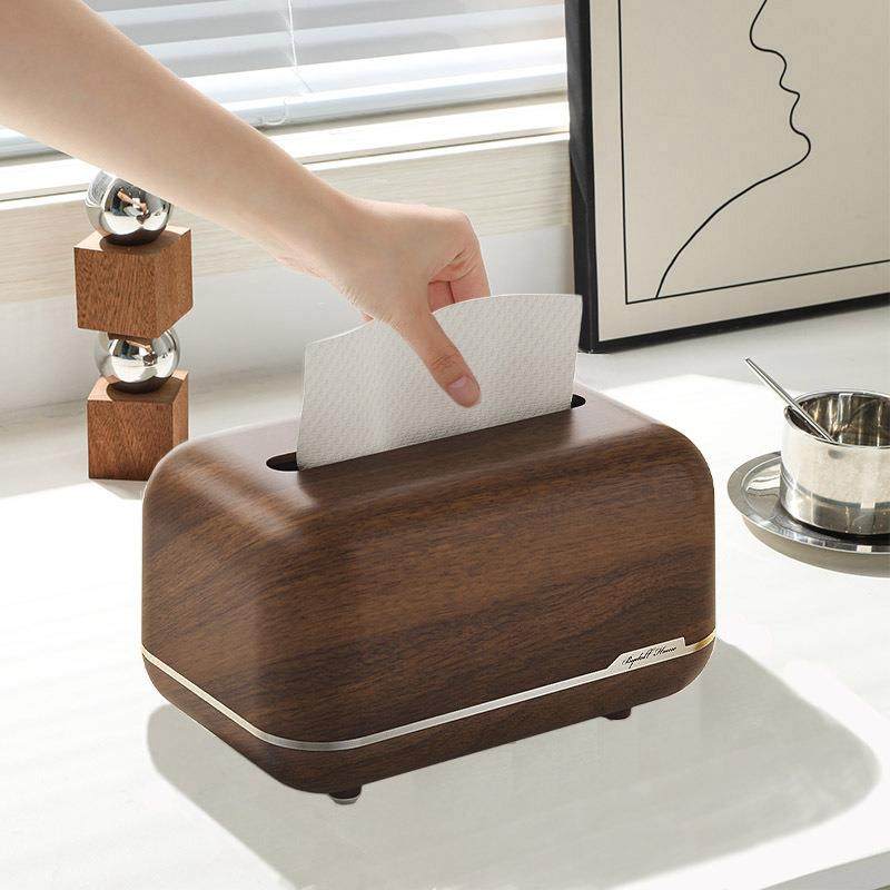 桌面客厅纸巾盒中古风茶几卧室轻奢家用弹簧磁吸遥控器收纳抽纸盒,收纳整理,纸巾盒,淘宝优惠券,粉丝福利购,淘宝优惠卷