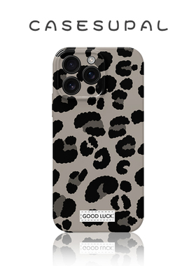 适用于iPhone17promax苹果16小米15新款华为mate70荣耀400手机壳小众黑色豹纹vivos30opporeno14一加ACE5菲林