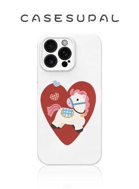 适用iPhone17苹果16手机壳华为mate80新款oppofindx9菲林荣耀500全包小米17红色爱心小马vivos50小众一加ACE6