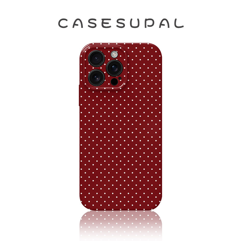 适用iPhone17苹果16手机壳华为mate80新款oppofindx9菲林荣耀500全包小米17复古红色波点vivos50小众一加ACE6,3C数码配件,手机保护套/壳,淘宝优惠券,粉丝福利购,淘宝优惠卷