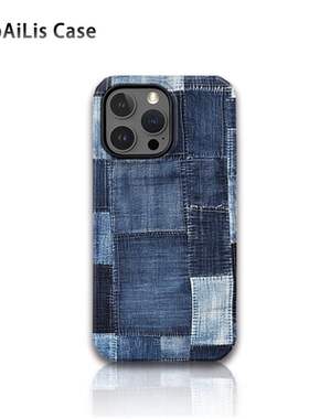适用于iPhone16promax新款苹果15网红手机壳14/13菲林12蓝色牛仔拼接11二合一XR防摔xsmax高级感8plus小众7