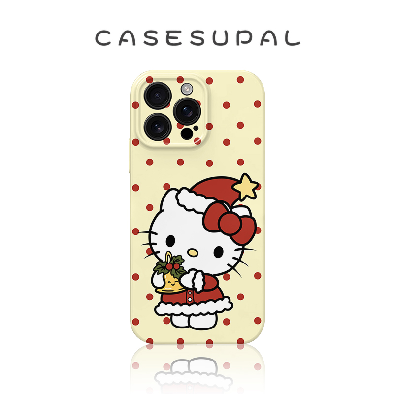 适用iPhone17苹果16手机壳华为p80新款oppofindx9菲林小米17全包荣耀magic8波点圣诞星星帽KTvivox300一加15