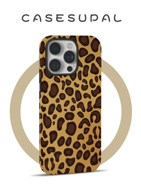 适用于iPhone17promax新款苹果16plus网红手机壳15pro/14菲林磁吸13时尚个性黄色豹纹12二合一11防摔XR保护套