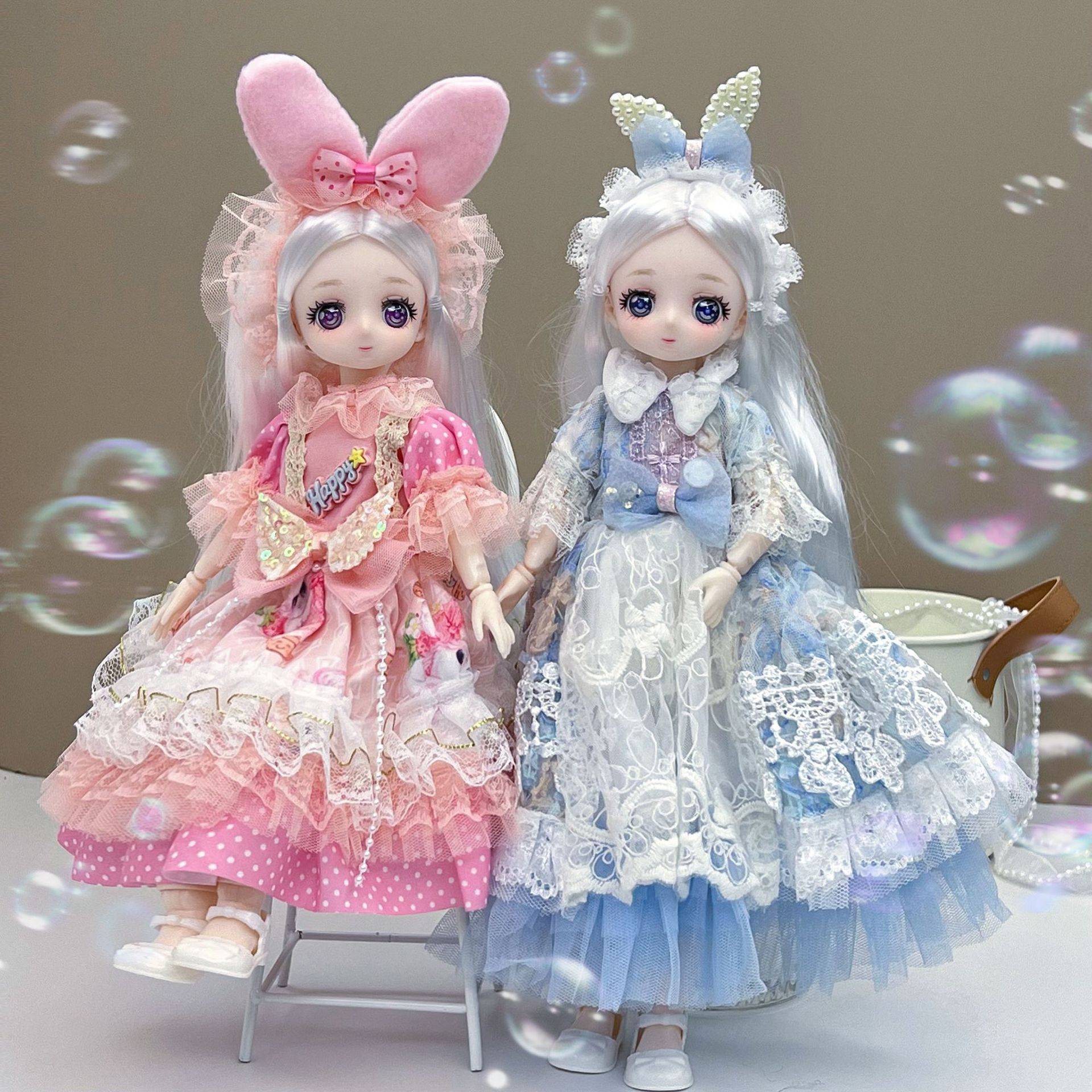 洋娃娃玩具女孩抱着睡6分30厘米