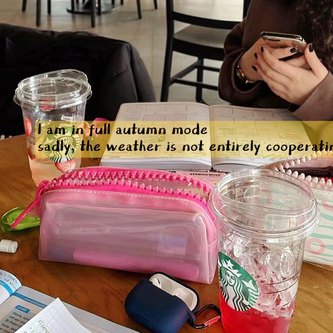 小红书韩国女大同款大拉链文具袋彩色PVC学生文具笔袋透明多巴胺