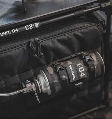 unit04户外露营长气罐套250g卡式气罐战术可悬挂带卡扣气罐保护套