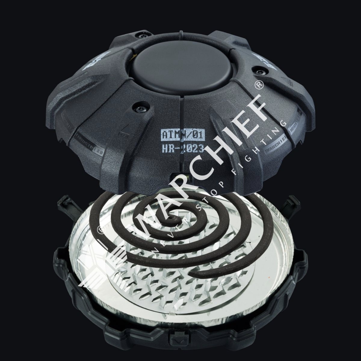 户外露营战术风格黑化军绿卡其蚊香盒蚊香架蚊香盒军事风驱蚊架