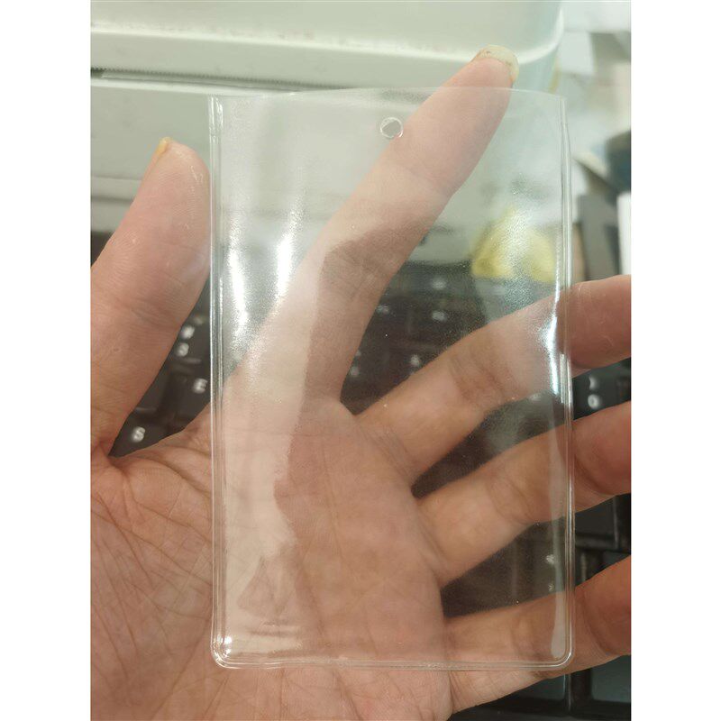pvc吊牌袋现货 透明标签袋定制服装吊牌领标袋卡套备扣袋定做加厚