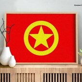 非遗纸浆画手工diy材料包爱国A主题红色文化建军共青团少先队厂家