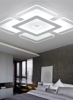 超薄亚克力灯具现代简约房间卧室餐厅灯Jled客厅灯吸顶灯长方形