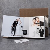 结婚相册定制高端古风婚纱照制作中国风写真汉服影楼Y皮质面纪念