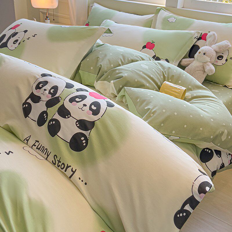 春季卡通全棉四件套纯棉2025新款被H套床单人学生宿舍床上三件套