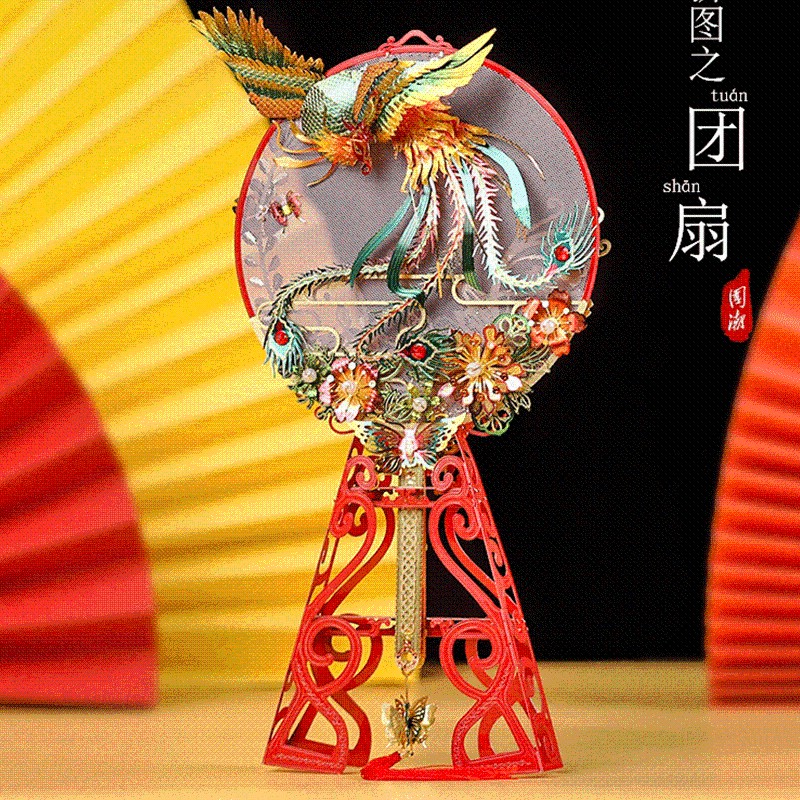 钢达3D立体拼图成年宫灯高难度手工减压礼物国风diy金属拼装模型