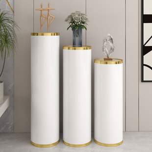 创意家用省空间门口收纳柜简易z轻奢鞋架高立式小户型圆型旋转鞋