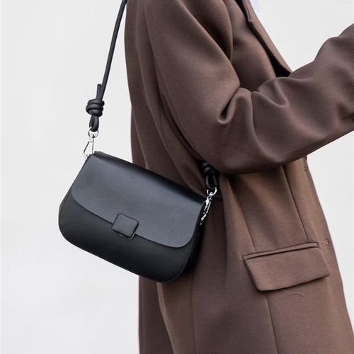 商场真牛皮马鞍包女2025春新款洋气腋下包高级感单肩包小众斜挎包